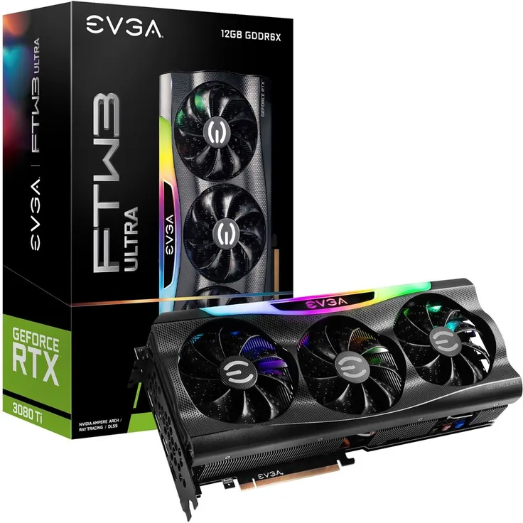 EVGA GeForce RTX 3080 Ti FTW3 ULTRA GAMING NVIDIA 12 GB GDDR6X (12G-P5-3967-KR)