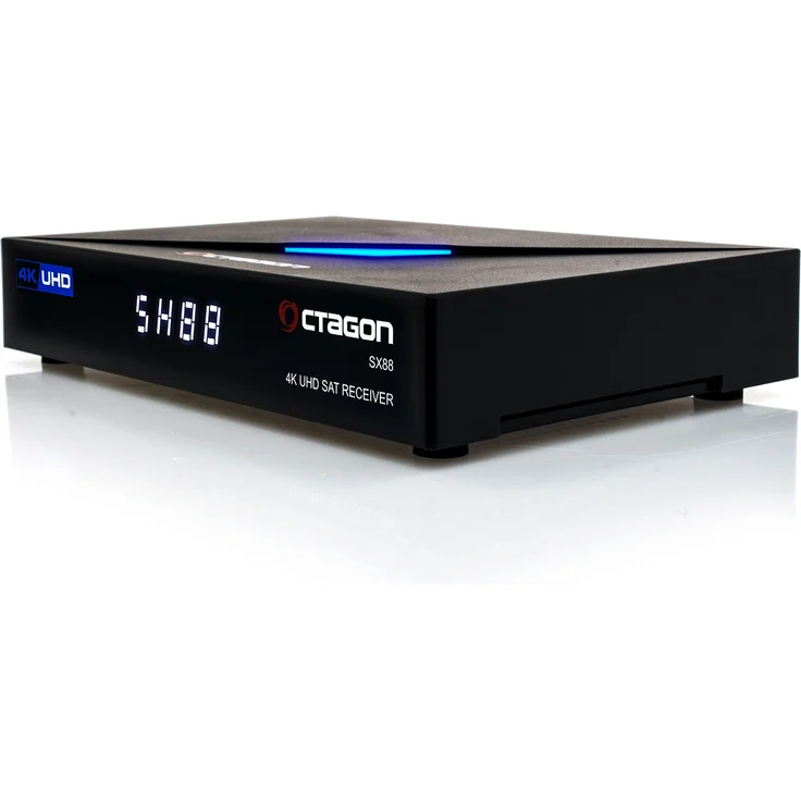 Octagon SX88 4K UHD S2+IP HDMI USB Kartenleser H.265 Stalker IPTV Multistream Receiver Schwarz – Bild 3