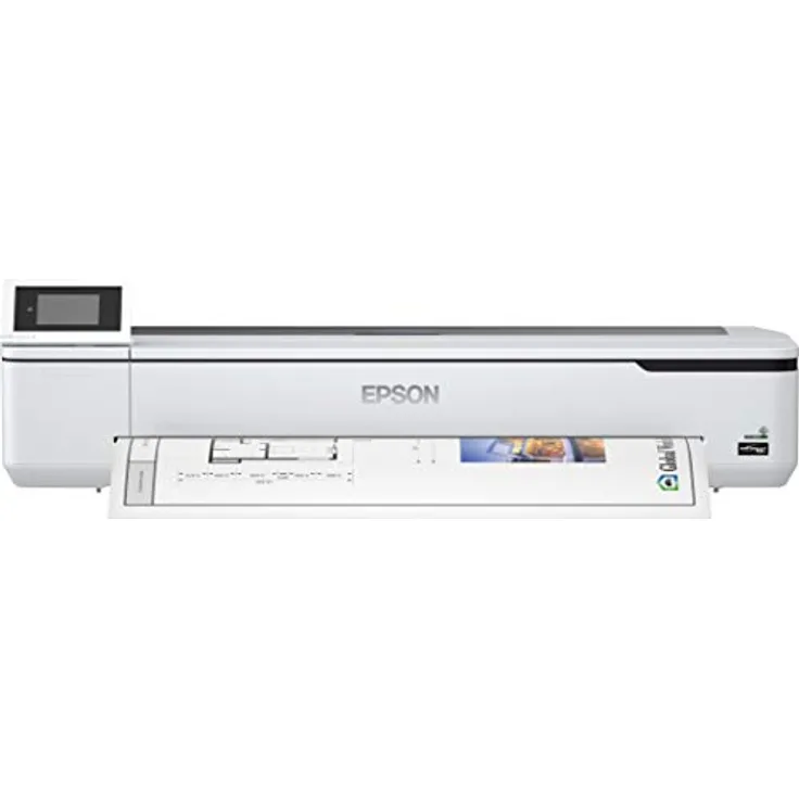 Epson SureColor SC-T5100N Tinten-Großformatdrucker (für CAD-GIS-POS, Drucke bis DIN A0+, Rollendrucke bis 36 Zoll (91,4 cm-A0+), WiFi, Ethernet) weiß