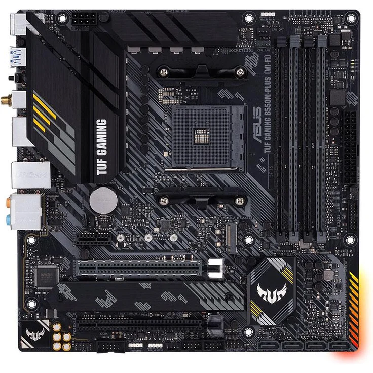 ASUS TUF GAMING B550M PLUS (WI-FI) - micro ATX, AMD B550, Sockel AM4, Dual-channel DDR4 (90MB1490-M0EAY0) – Bild 2