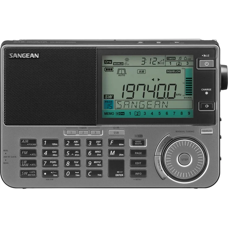 Sangean ATS-909X2 Profi Weltempfänger mit UKW Stereo, schwarz Schwarz – Bild 1