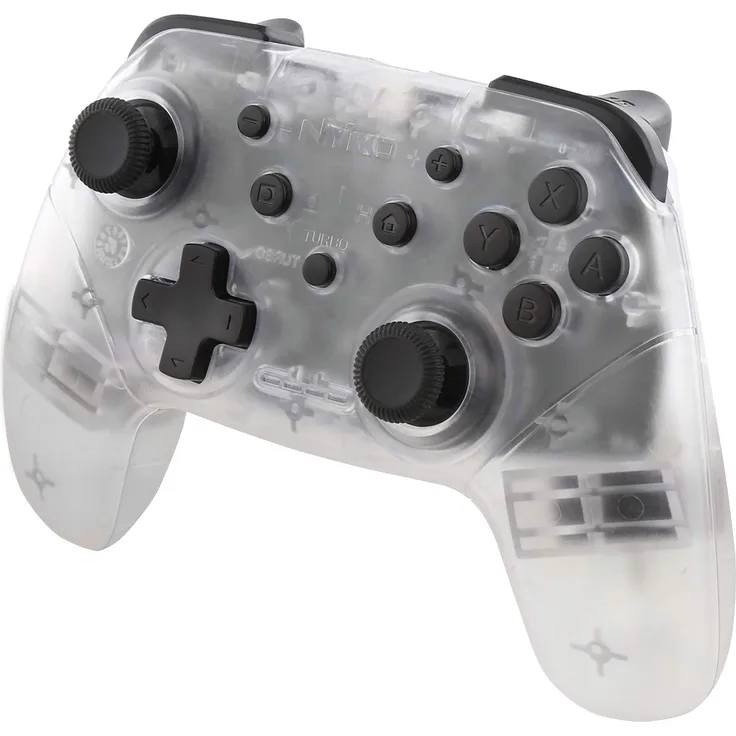 Nyko Wireless Core Controller - Bluetooth Pro Controller Alternative with Turbo and Android-PC Compatibility for Nintendo Switch - Clear [ ]
