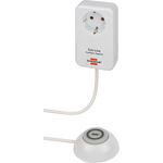 Brennenstuhl Eco Line Comfort Switch Adapter EL CSA 1 (Steckdose mit beleuchtetem Hand--Fußschalter, mit erhöhtem Berührungsschutz, 1,5m Kabel)