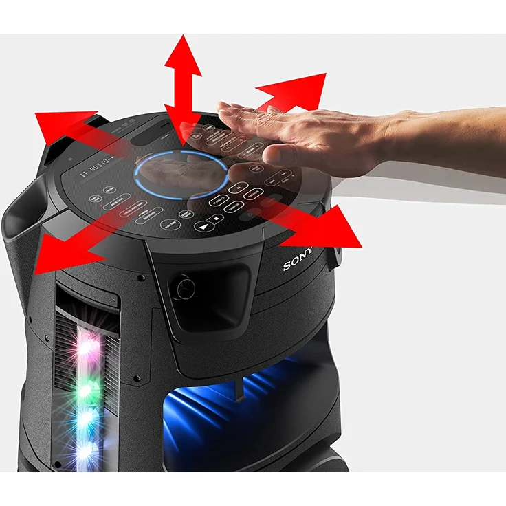 Sony MHC-V73D Bluetooth-Lautsprecher, freisehende Anlage, schwarz – Bild 8