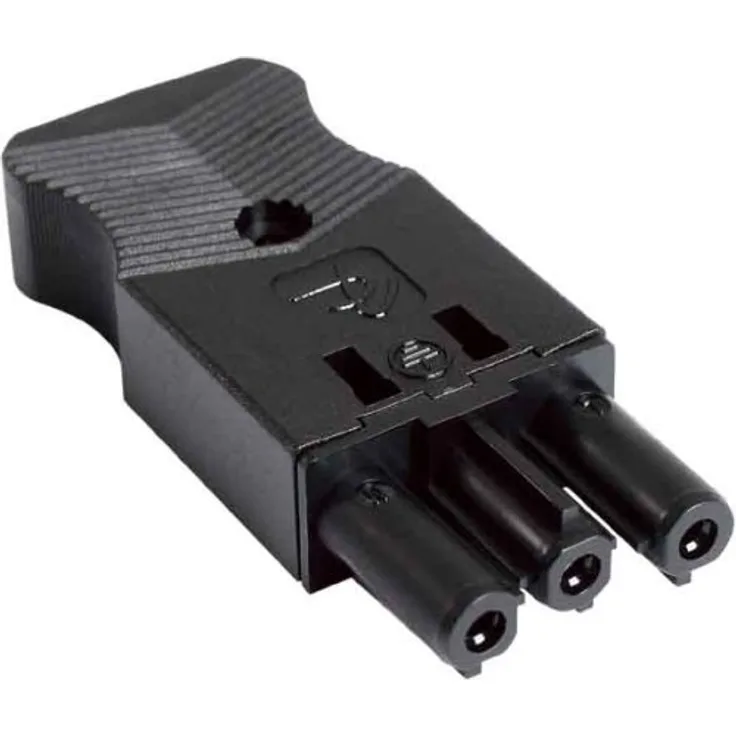 Bachmann Appliance Plug GST18-3 Gerätestecker, 375504, Schwarz