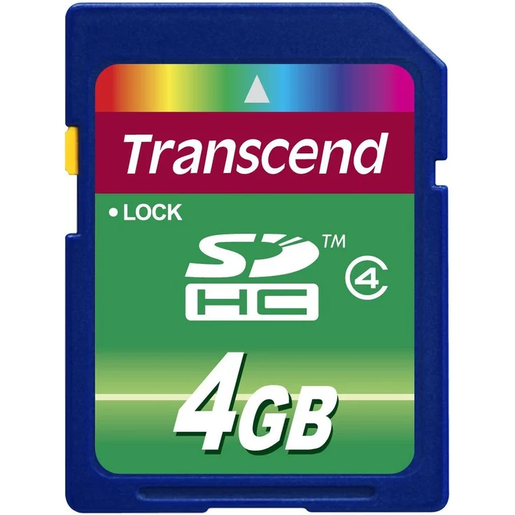 Transcend SDHC 4GB Class 4 Speicherkarte – Bild 1