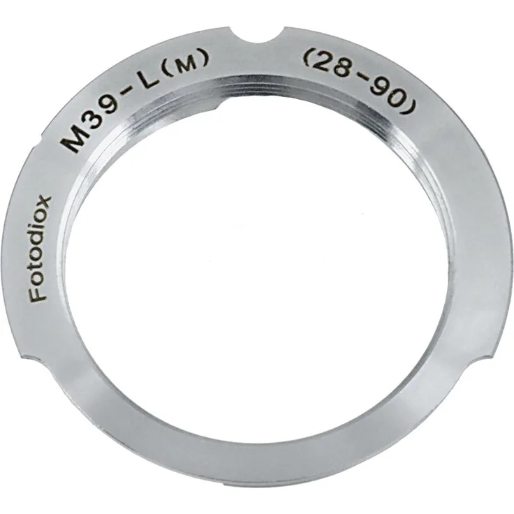 Fotodiox Lens Mount Adapter, M39 (39mm x1 Thread, Leica Screw Mount) Lens to Leica M Adapter with 28mm-90mm Frame Line, fits Leica M-Monochrome, M8.2, M9, M9-P, M10 and Ricoh GXR mount A12