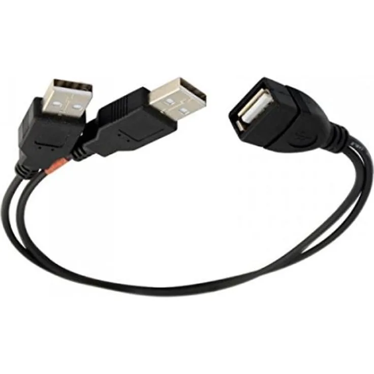 ALLNET 133298. Anschluss 1: 2 x USB A, Anschluss 2: USB A, USB-Version: 2.0, Steckerverbindergeschlecht: Männlich/Weiblich, Produktfarbe: Schwarz (ALL_USB_Power_Erweiterung)