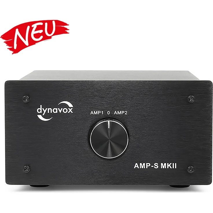 Dynavox AMP-S Verstärker-Boxen-Umschalter schwarz – Bild 1