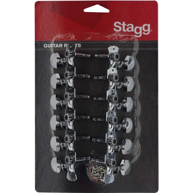 Stagg Mechanik für 12-String Folkgitarre 6L/ 6R chrom