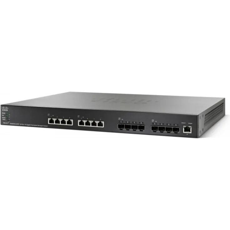 Cisco SG550XG-8F8T Stackable Managed Switch, 8x 10Gigabit, Sfp+(Dedicated), 1x Gigabit Management