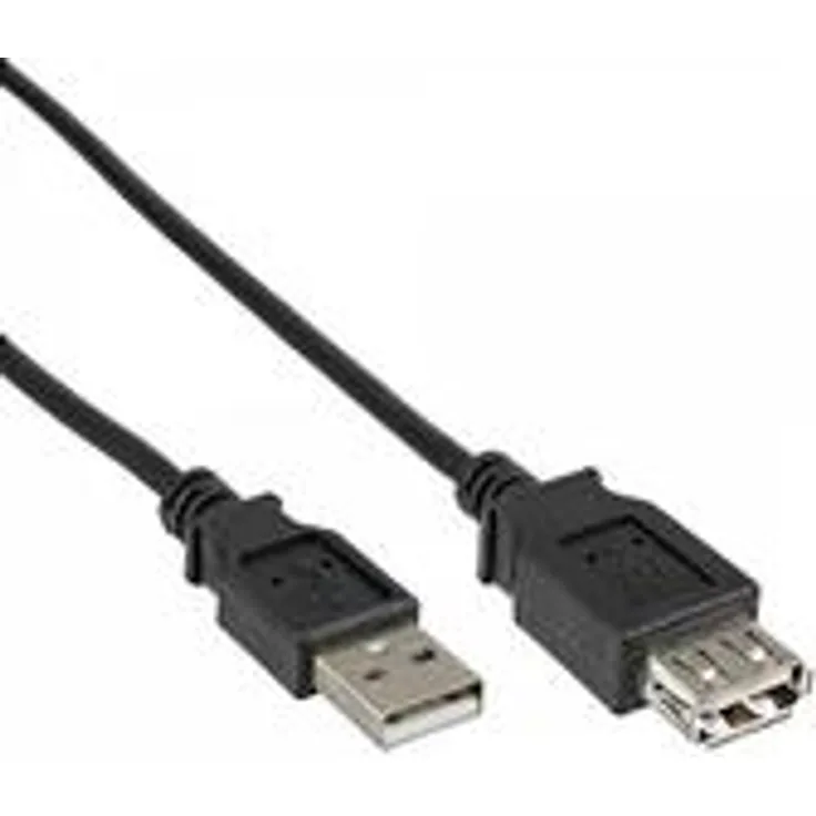 DeLOCK - USB-Verlängerungskabel - USB Typ A, 4-polig (M) - USB Typ A, 4-polig (W) - 50cm (USB/USB2.0) - geformt - Schwarz (83401)