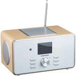 Grundig DTR 6000 X Tischradio mit Bluetooth, WLAN, TFT-Display, braun