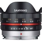 Samyang 7.5mm F3.5 UMC Fish-eye MFT für Micro Four Third, Schwarz 
