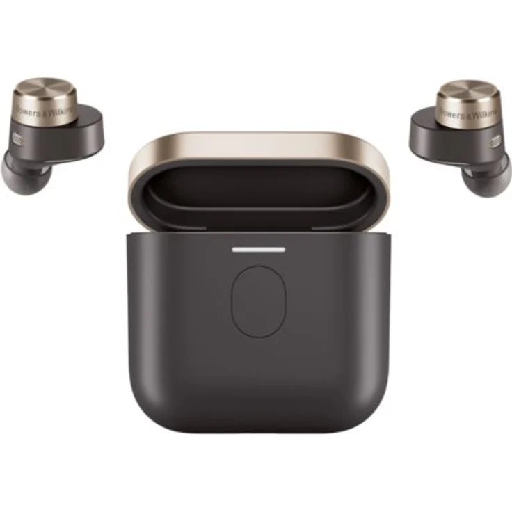 Bowers & Wilkins PI7 Black True Wireless In-Ear-Kopfhörer, Noise Cancelling, kabellos, wasserdicht (IP54), schwarz, gold – Bild 9