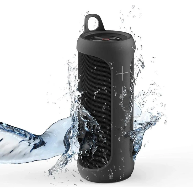 Hama 188220 2in1 Bluetooth-Lautsprecher Twin 2.0 wasserdicht (Teilbare, tragbare Bluetooth Box, Mono/Stereo Speaker mit 20W, Musikbox wasserdicht nach IPX7, Aux, 6h Spielzeit, True Wireless Stereo) schwarz – Bild 2