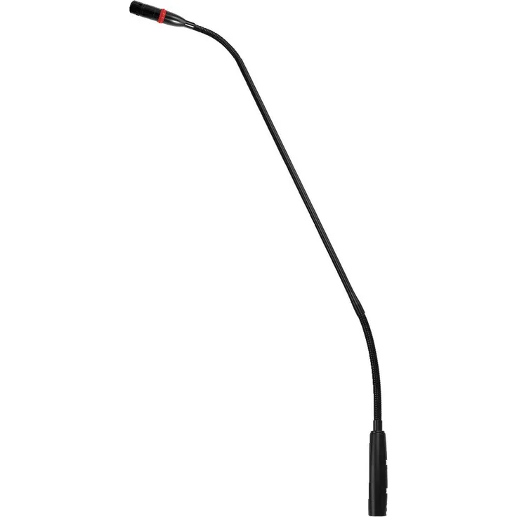 JTS GML-5218 Elektret Schwanenhals-Mikrofon mit LED und 3 austauschbaren Mikrofon-Kapseln, Konferenz-Mikro für Durchsagen, Vorträge und andere Sprach-Übertragungen, in Schwarz