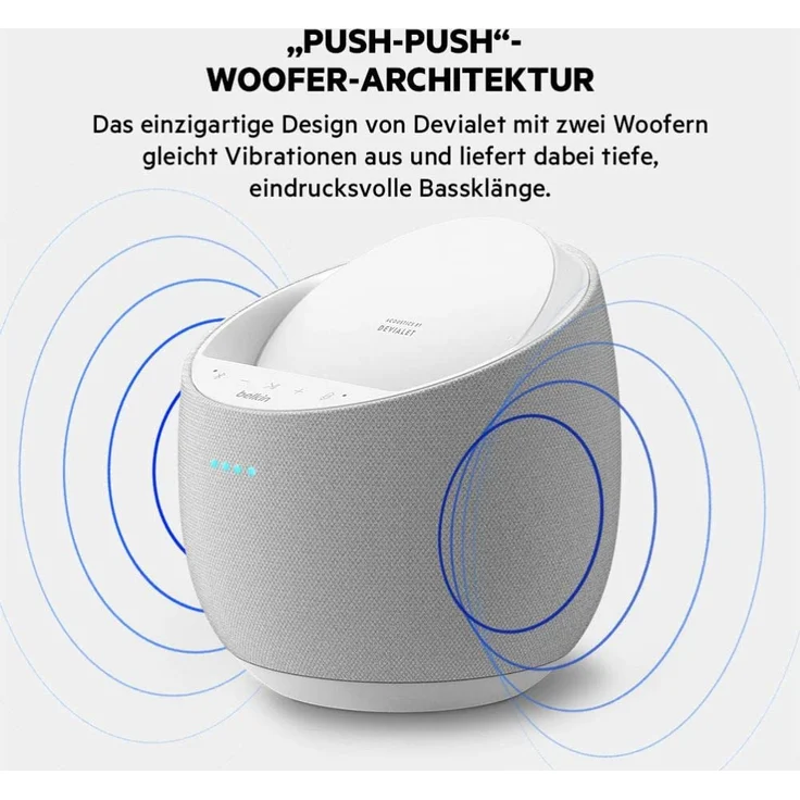Belkin SoundForm Elite Multiroom-Lautsprecher mit Google Assistant, geeignet für Indoor, schwarz – Bild 9