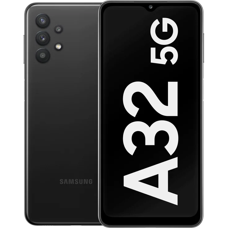 Samsung Galaxy A32 5G Smartphone 16,51cm (6,5 Zoll) IPS-Display, 128GB interner Speicher, 4GB RAM, Dual-SIM, Android, Awesome Black – Bild 1