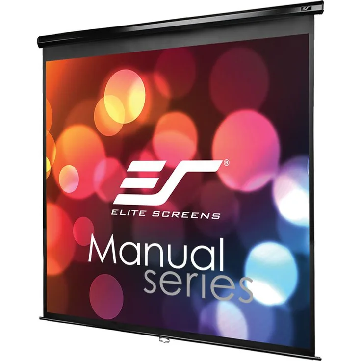 Elite Screens M99UWS1 Projektionsleinwand 2,51 m (99 Zoll) 1:1 - Projektionsleinwände (Manuell, 2,51 m (99 Zoll), 177,8 cm, 177,8 cm, 1:1, Weiß)