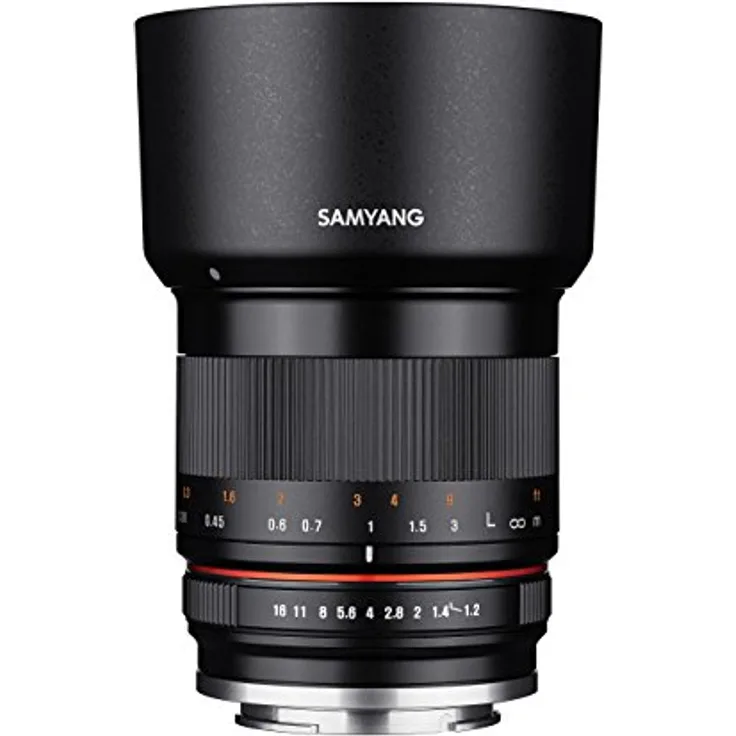 SAMYANG 1223402101 35mm F1.2 ED AS UMC CS Objektiv für Anschluss Canon M schwarz