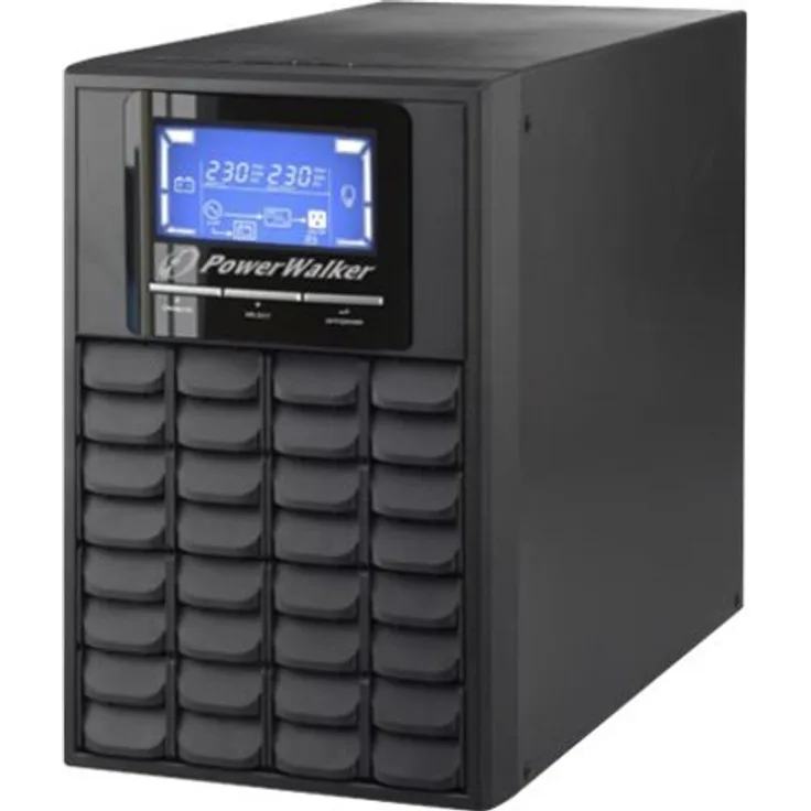 POWERWALKER VFI 1000C LCD 1000VA 800W Online USV Tower Doppelwandler SNMP Slot