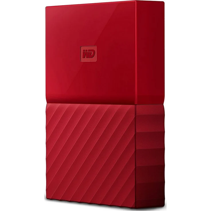 WD My Passport WDBYFT0020BRD - Festplatte - verschlüsselt - 2 TB - extern (tragbar) - USB 3.0 - 256-Bit-AES - Rot (WDBYFT0020BRD-WESN) – Bild 2
