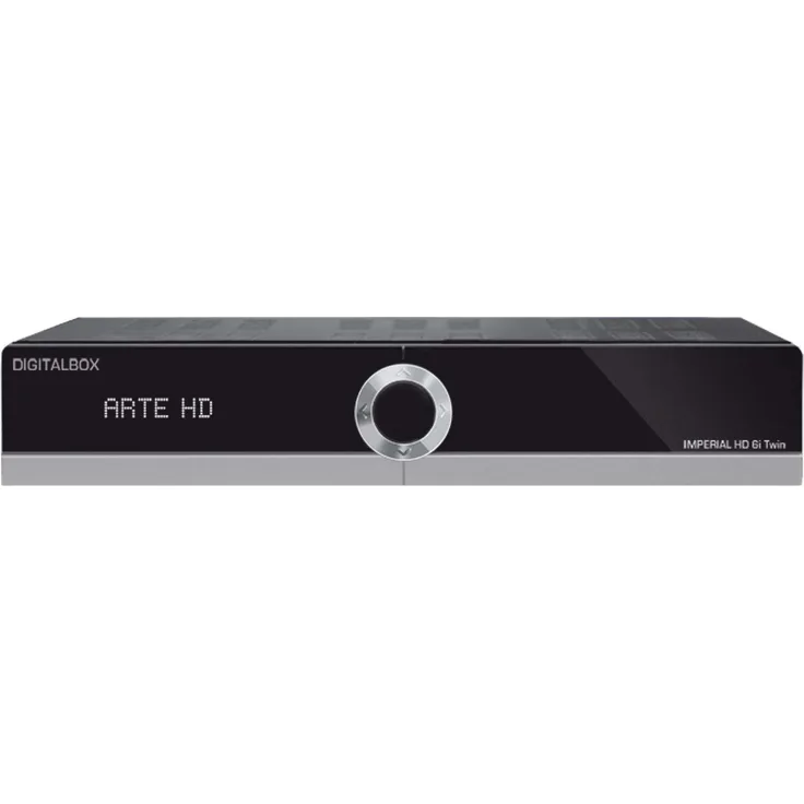 DigitalBox Imperial HD 6i Twin-Satelliten-Receiver HDTV, HDMI, USB, PVR Ready, Ethernet, Mediaplayer, Web-TV, Satelliten>IP, Multistreaming, Webportal schwarz