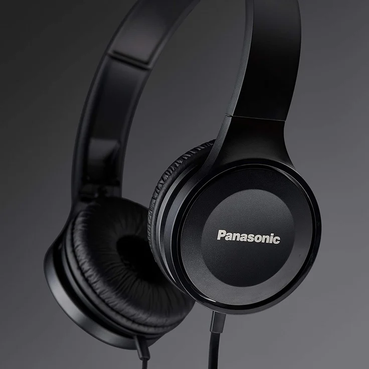 Panasonic RP-HF100ME-K On-Ear-Kopfhörer mit Mikrofon, schwarz – Bild 8