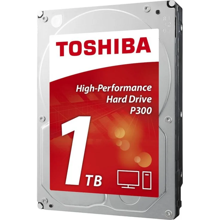 Toshiba P300 - Festplatte - 1 TB - intern - 3.5 Zoll (8.9 cm) - SATA 6Gb/s - 7200 rpm - Puffer: 64 MB (HDWD110EZSTA) – Bild 1