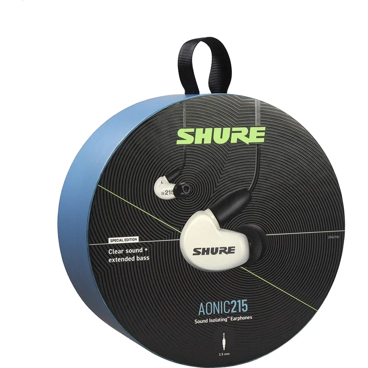 Shure AONIC 215 In-Ear Kopfhörer mit Mikrofon, geeignet für Sport, weiß – Bild 6