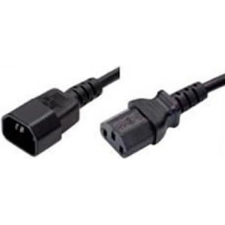 Kaltgeräteverlängerungskabel, Kaltgerätestecker auf Kaltgerätekupplung, 0,5 m (35100)