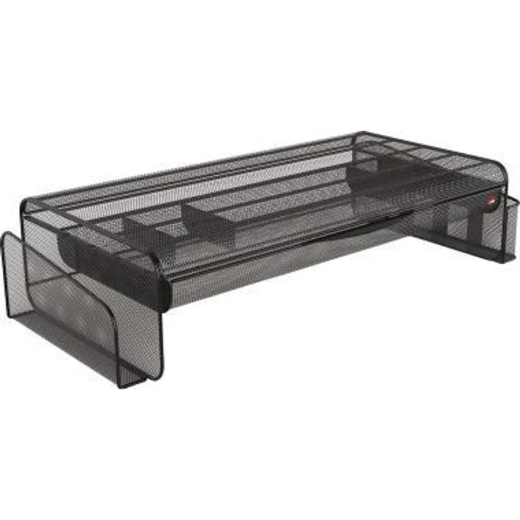 Alba MESHUPN Computer-Monitorständer mit Schublade, 54 x 26 x 12 cm, Schwarz