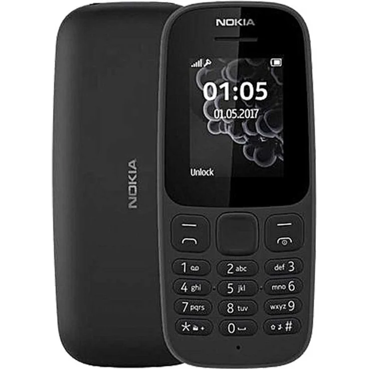 Nokia 105 Mobiltelefon (1, 8 Zoll Farbdisplay, FM Radio, 4 MB ROM, Dual-Sim) Schwarz, Version 2019 – Bild 2