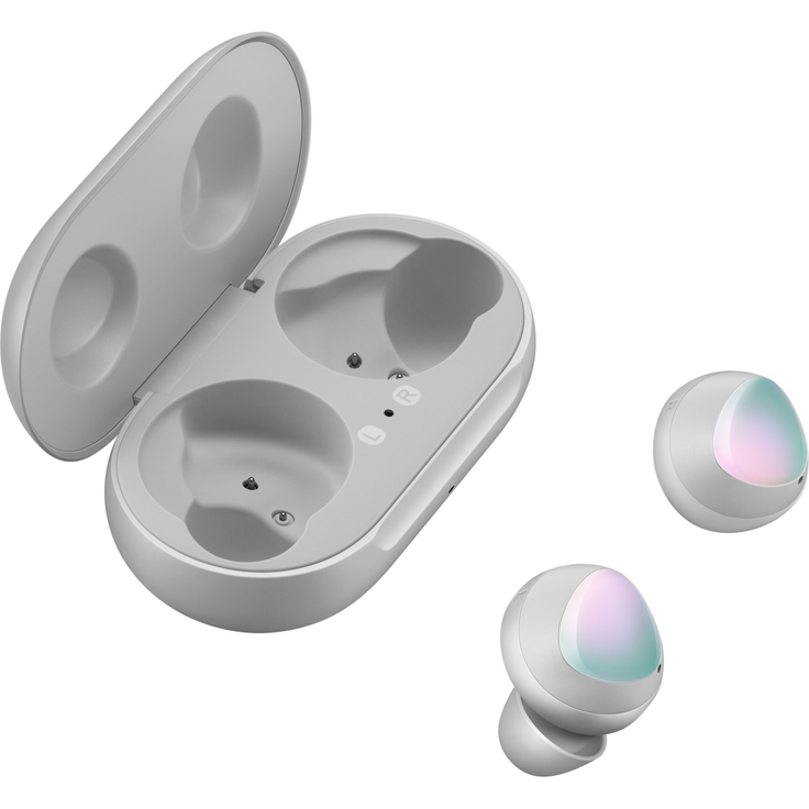 Samsung Galaxy Buds SM-R170 In-Ear Kopfhörer, mit Bluetooth, Mikrofon, geeignet für Sport, spritzwassergeschützt, silber – Bild 4