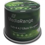MediaRange DVD-R 4.7Gb|120Min 16x Speed, Cake 100