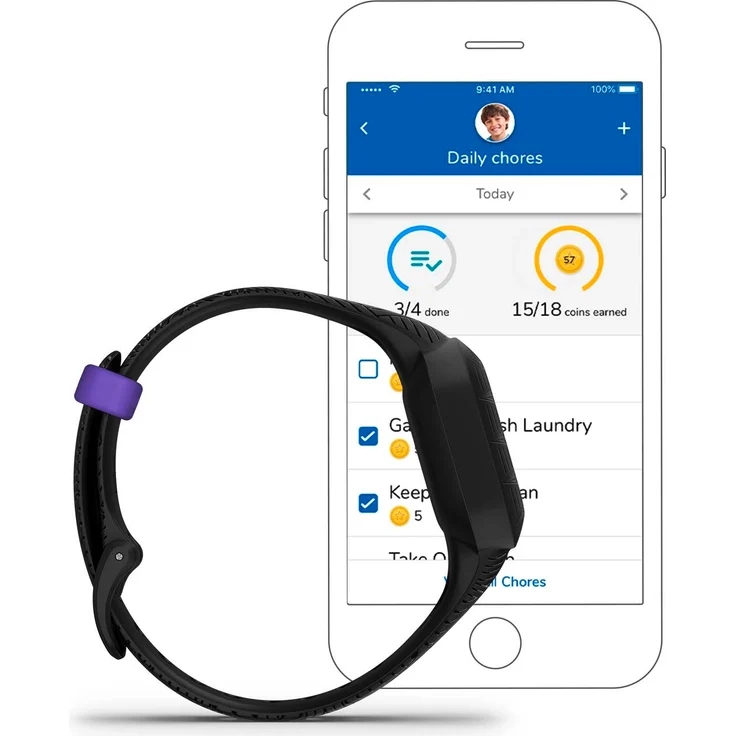 Garmin vívofit jr. 3 Aktivitätstracker für Kinder, Einheitsgröße, Silikonarmband, Marvel Black Panther (010-02441-10) – Bild 6