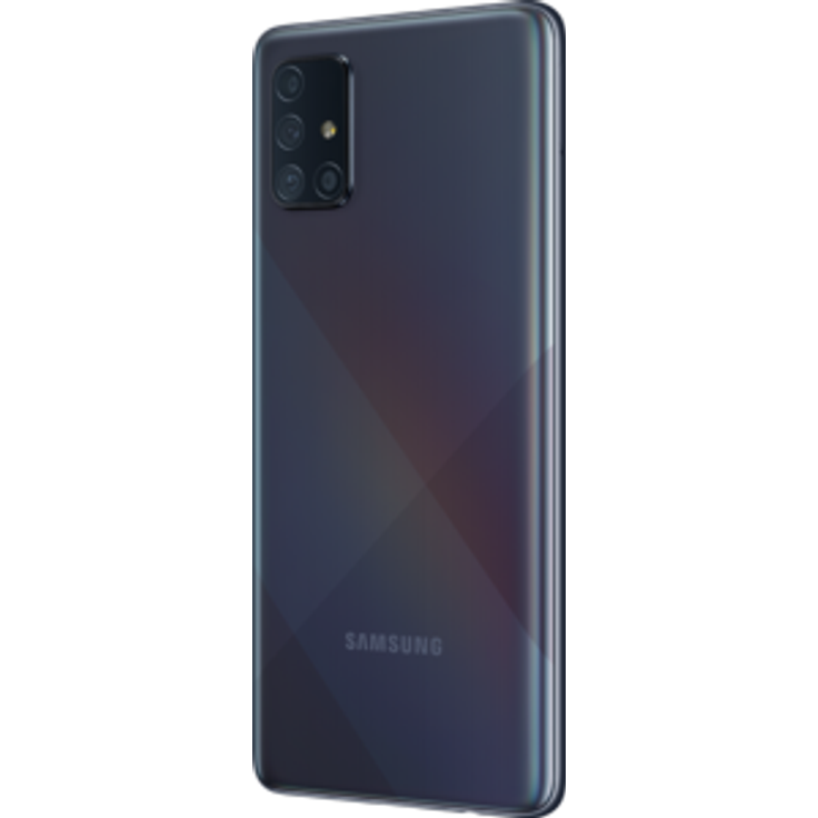 Samsung Galaxy A71 Smartphone 17cm (6,7 Zoll) SAMOLED-Display, 128GB interner Speicher, Nano-SIM, Android, Prism Crush Black – Bild 2