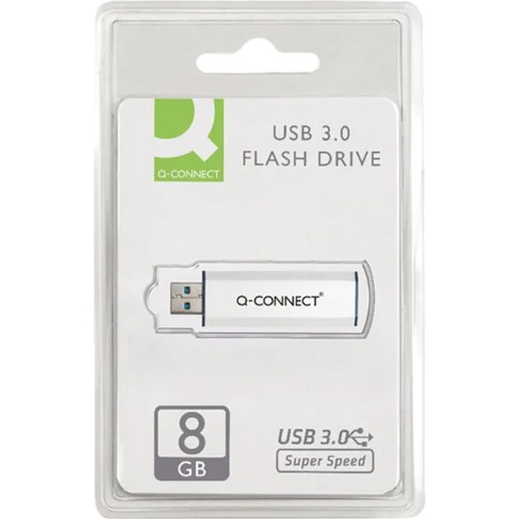 Q-Connect 8 Gb USB 3.0 Slider Flash Drive