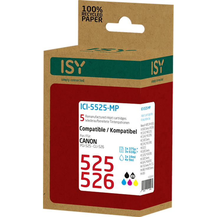 ISY ICI-5525-MP Tintenpatrone Mehrfarbig