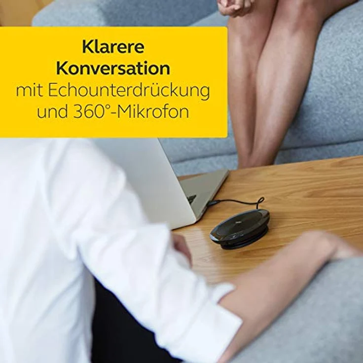 Jabra Speak 410 Konferenzlautsprecher – Unified Communications kompatibler tragbarer Lautsprecher mit USB-Anschluss