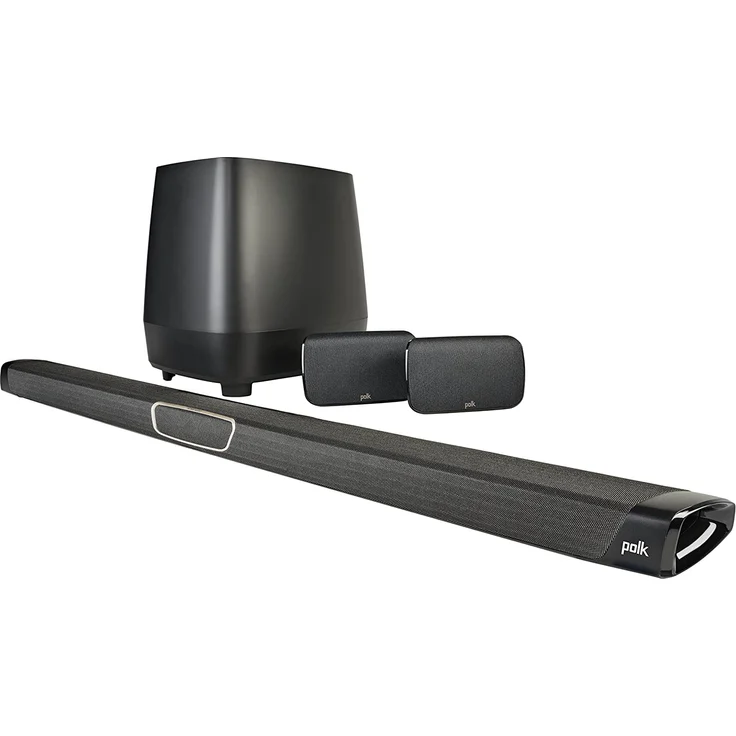 Polk Audio MagniFi Max SR 2.1 Soundbar mit Subwoofer, kabellos, geeignet für TV, schwarz (2018) – Bild 1