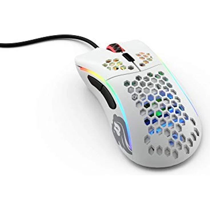 Glorious PC Gaming Race Model D- Gaming-Maus mit Kabel, Weiß Matt – Bild 1
