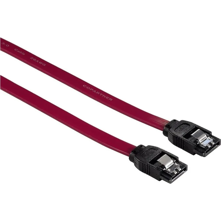 Hama - Serial ATA-Kabel - Serial ATA 600 - Serial ATA, 7-polig - Serial ATA, 7-polig - intern - 60 cm - Rot