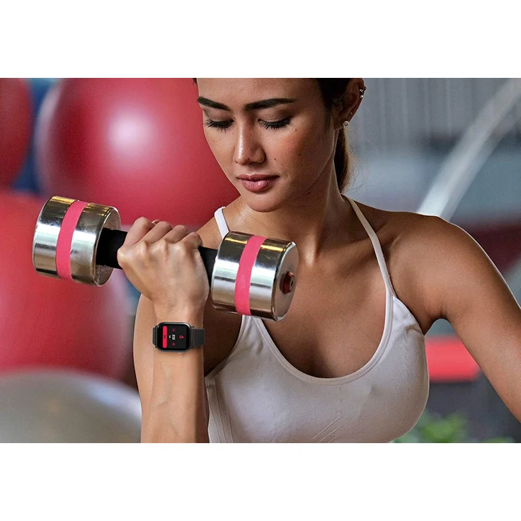 Technaxx TX-SW6HR Smartwatch Unisex, 44mm, Silikonarmband, Schwarz – Bild 5