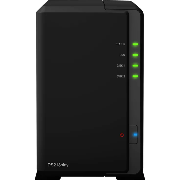 Synology DS218play 2-Bay 8TB Bundle mit 2x 4TB Red WD40EFRX