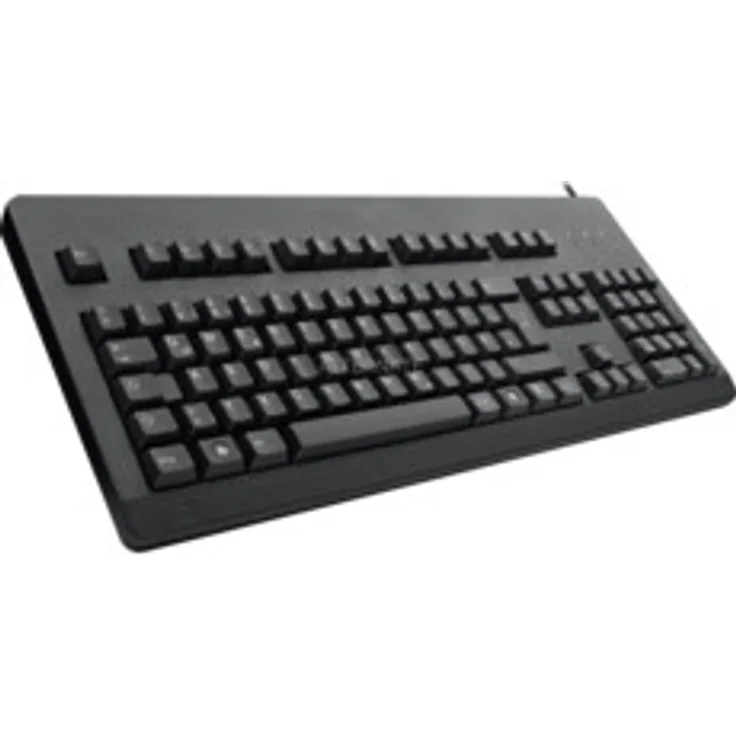 CHERRY G80-3000 - Tastatur - PS/2, USB - Deutsch QWERTZ - Schwarz (G80-3000LSCDE-2)