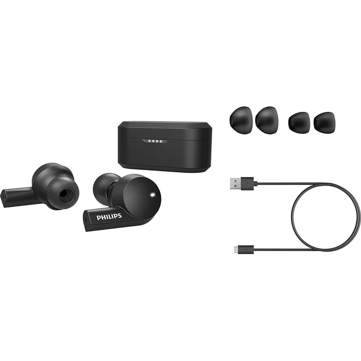 Philips Audio TAT5505BK/00 In-Ear Kopfhörer, mit Bluetooth, Mikrofon, Noise Cancelling, schwarz – Bild 5