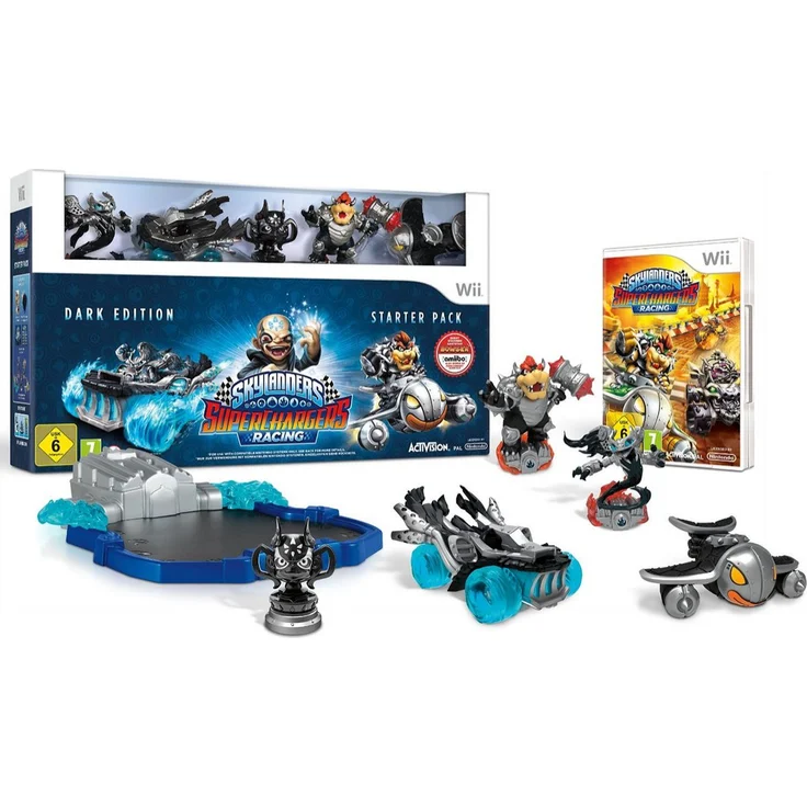 Skylanders SUPERCHARGERS - Starter Set (Dark Edition) (Wii) – Bild 1