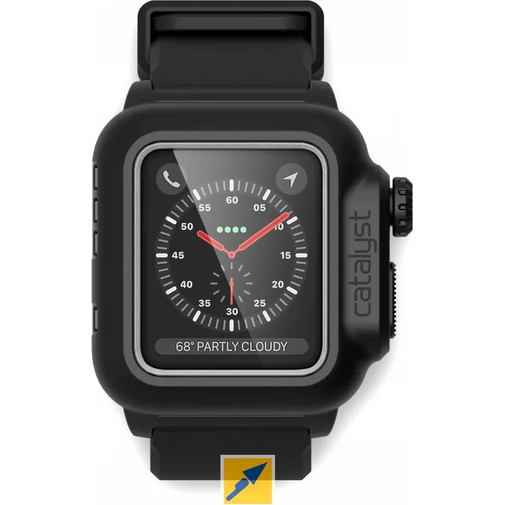 Katalysator-Gehäuse für Apple Watch 2-3, 38 mm, Schwarz